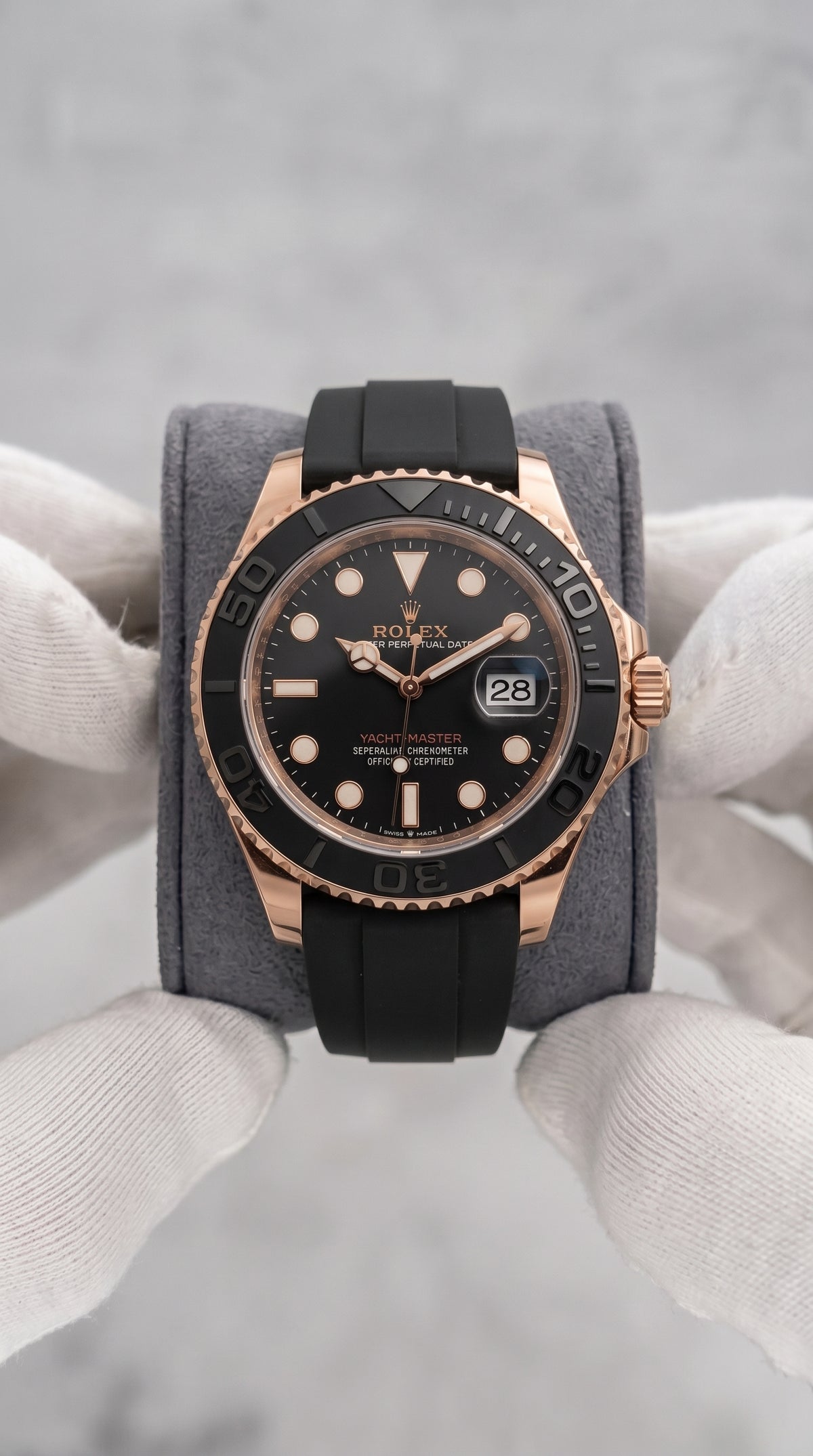 Rolex Yacht-Master 40 Everose Gold – Black Oysterflex Bracelet